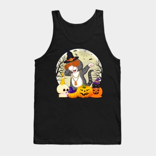 Halloween Cat in september we wear gold Tank Top